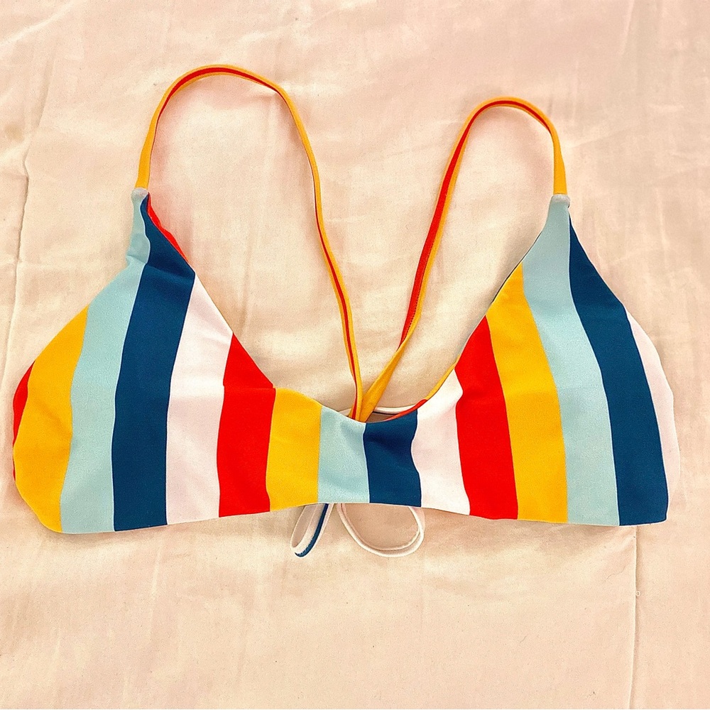 Striped Small Bikini Top
